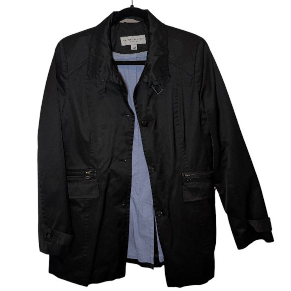 Marc New York by Andrew Marc utility button front jacket black women's size L